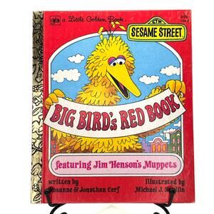 1977 Vintage Big Bird's Red Book Jim Henson's Muppets, Sesame Street, LGB